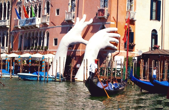 Cruise ships restart in Venice while activists protest against their risks